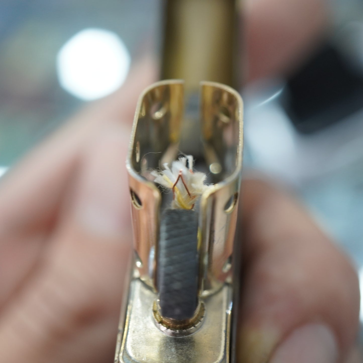 Zippo Antique Brass Deep Carved Honeycomb Half Skull - CC155