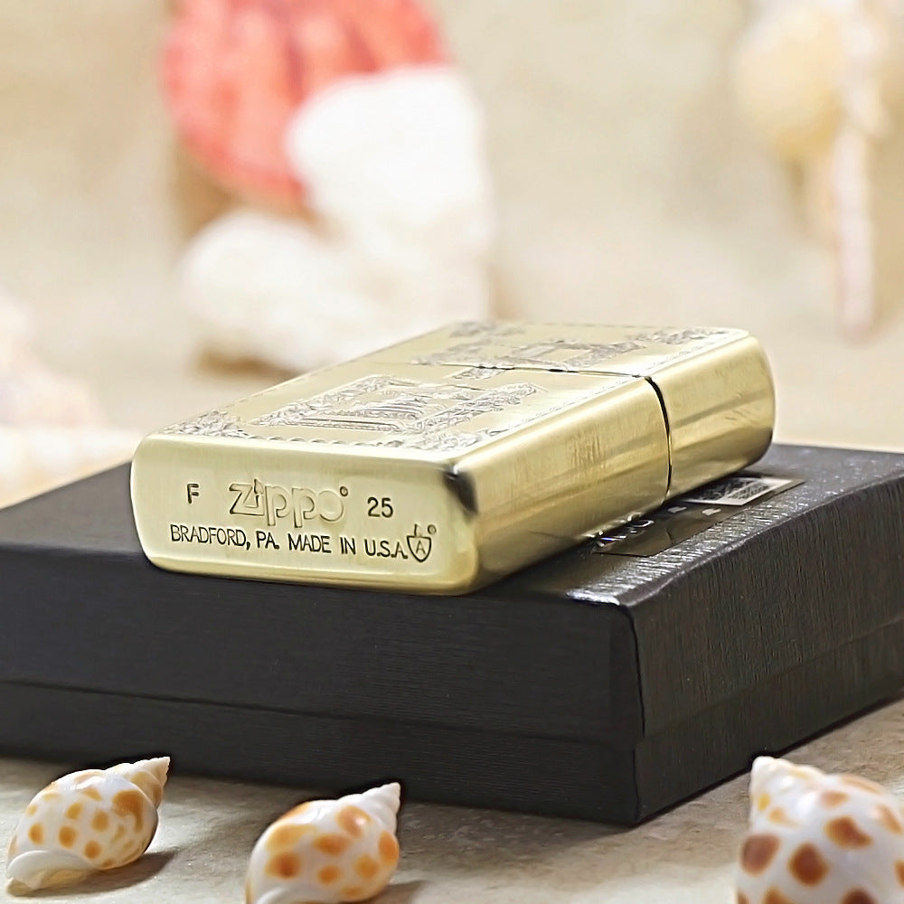 Zippo 3D Engraved Chinese Character Relief 168-DS423