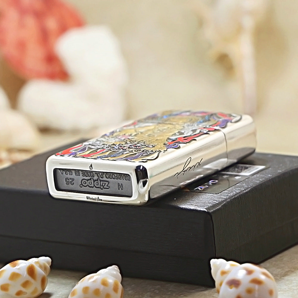 Zippo Metal-Plated Encased Auspicious Elephant DS324