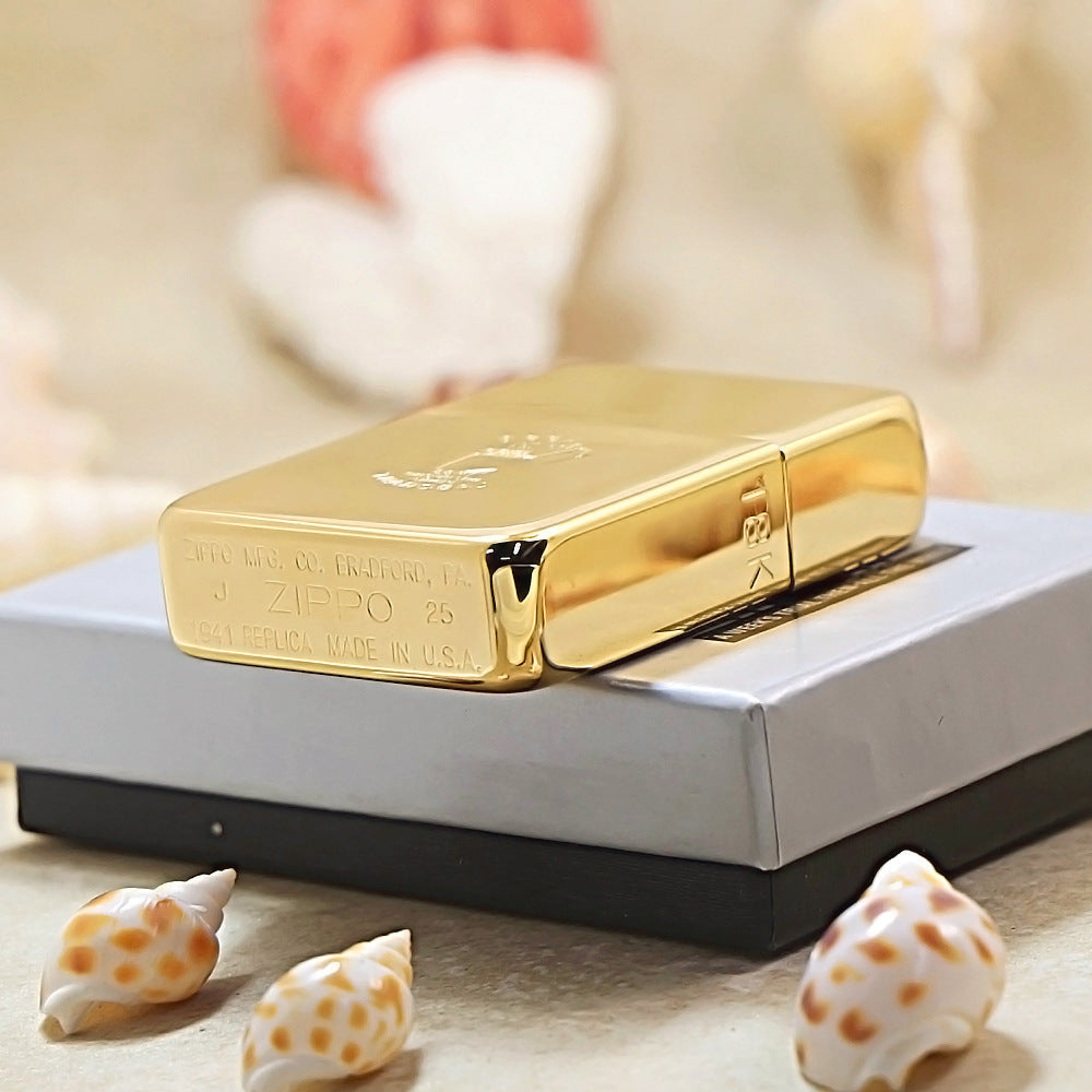 Zippo 1941 Replica Gold-Plated GGB DS197