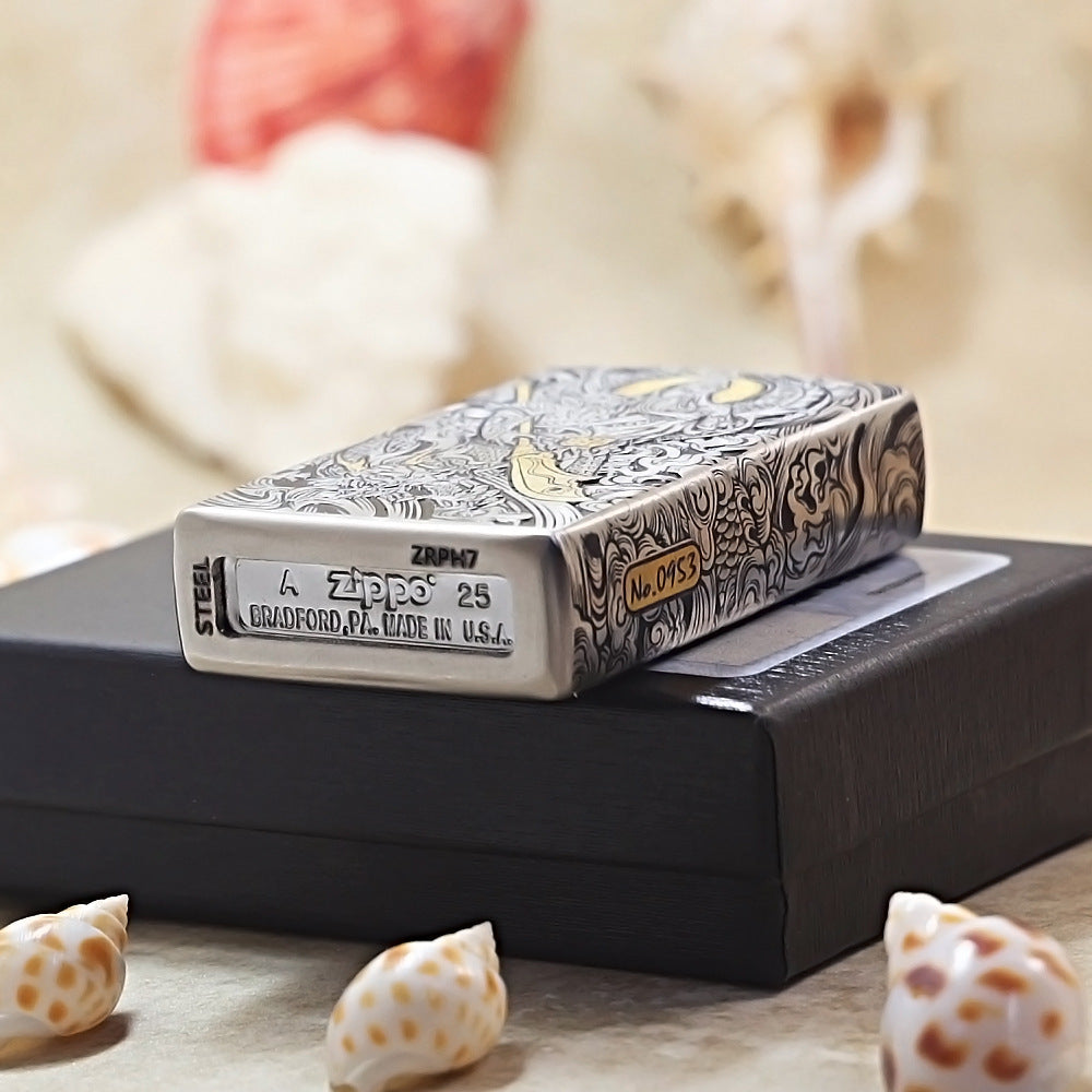 Zippo Steel Armor Guan Yu Relief DS352