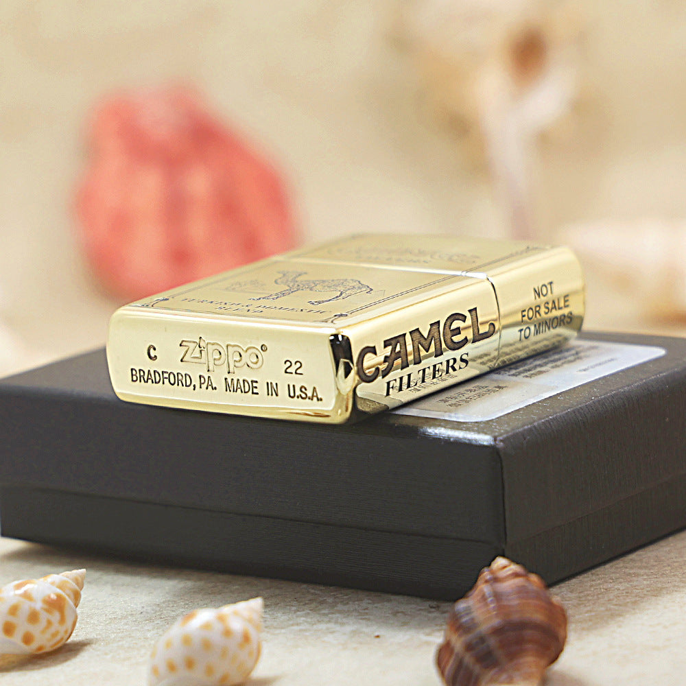 Zippo Brass Camel 3D Engraved DS393