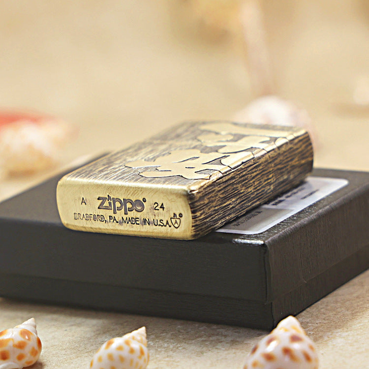 Zippo 'Peace & Joy' High-Relief Engraving 168-DS446