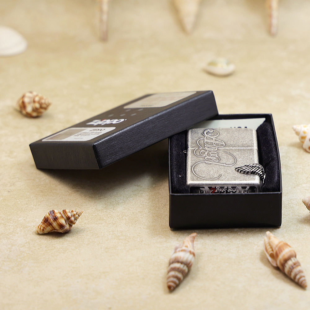 Zippo Angel with Wing (Antique Silver) - KR02