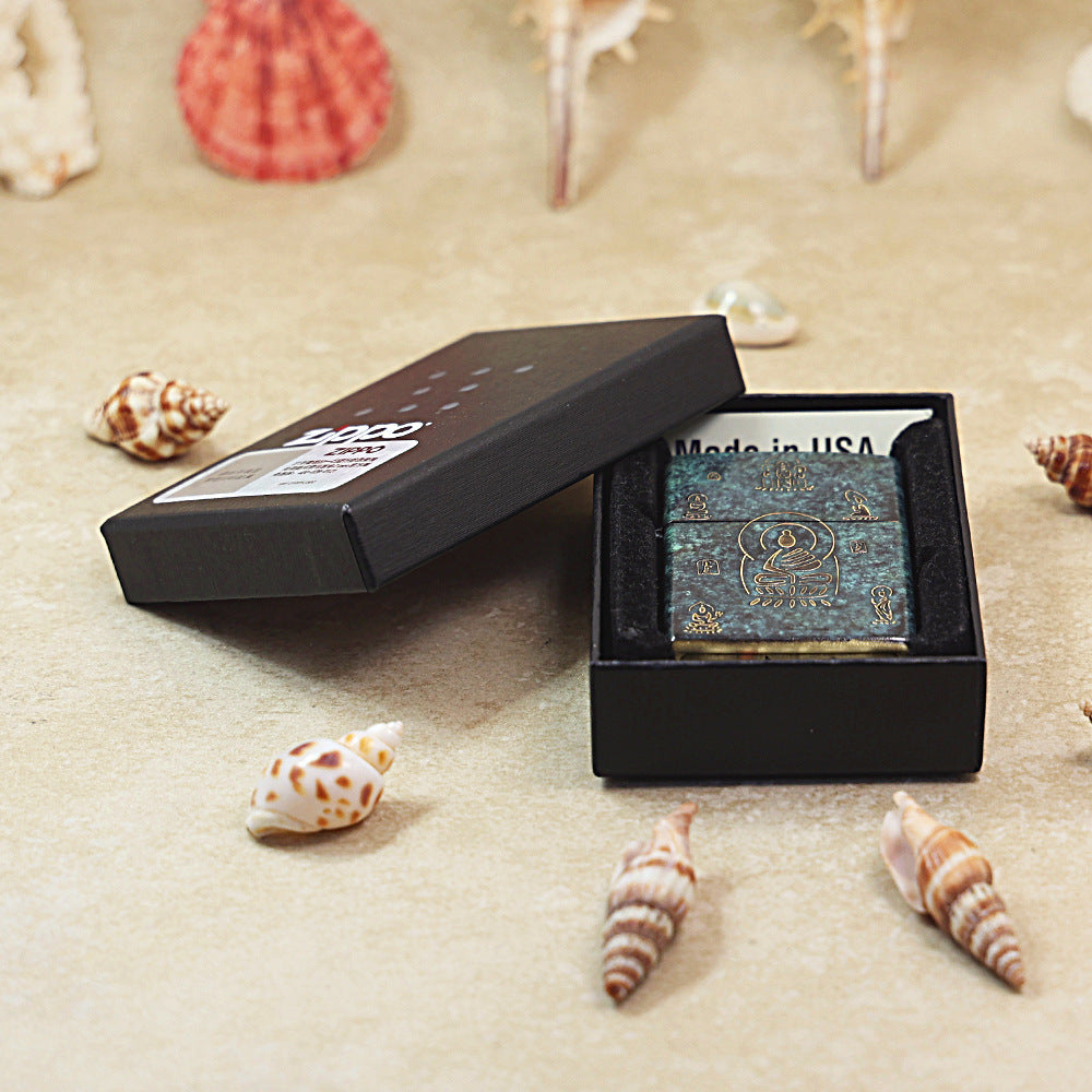 Zippo Vintage Bronze 'Zen Buddhist Totems' - DS141