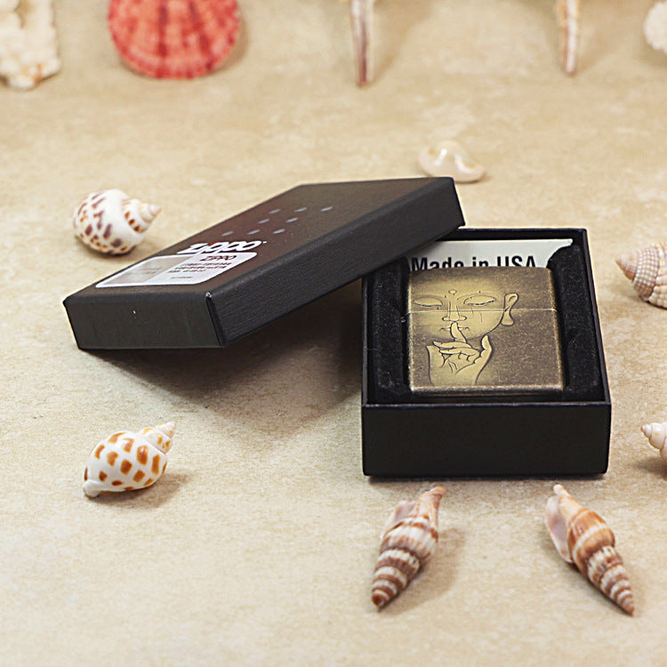 Zippo Antique Copper 'Zen Silence Buddha' - CC07