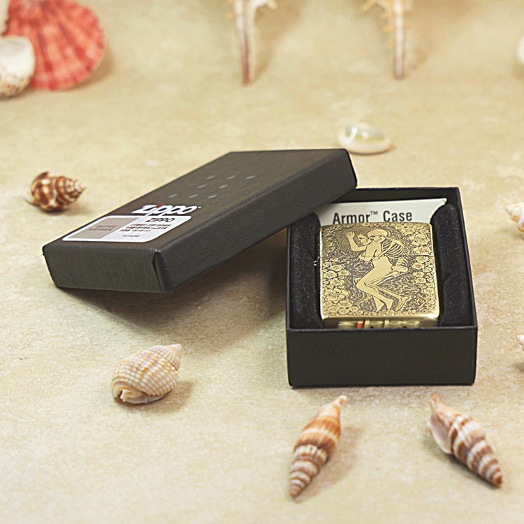 Zippo Armor Antique Brass 'Eternal Embrace' - CC23