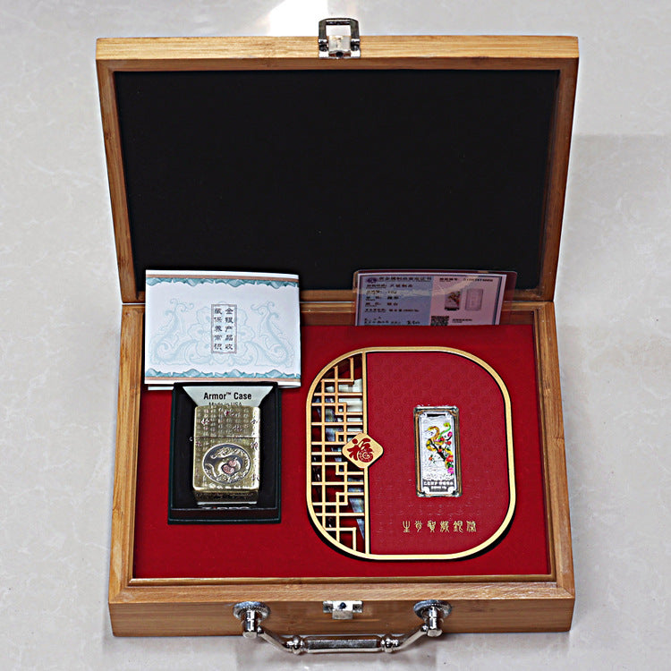 Zippo Armor Antique Brass 'Year of the Snake' - CC22