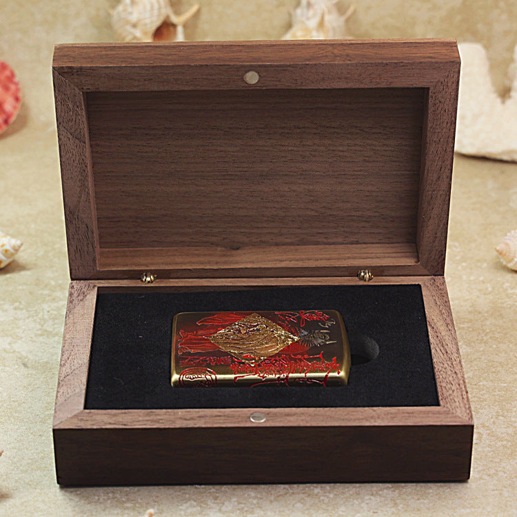 Zippo Armor Antique Brass Zhong Kui Exorcist - CC85