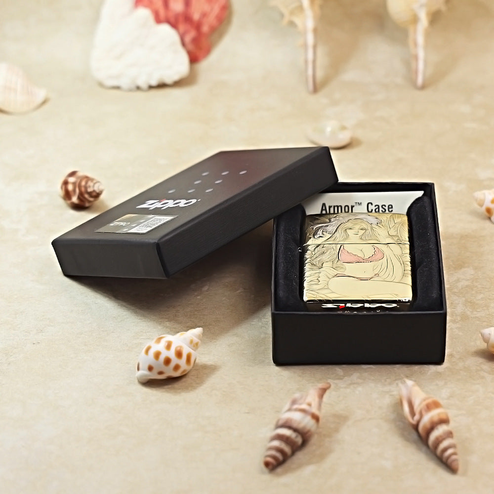 Zippo Armor High Polish Brass Beach Beauty - CC47