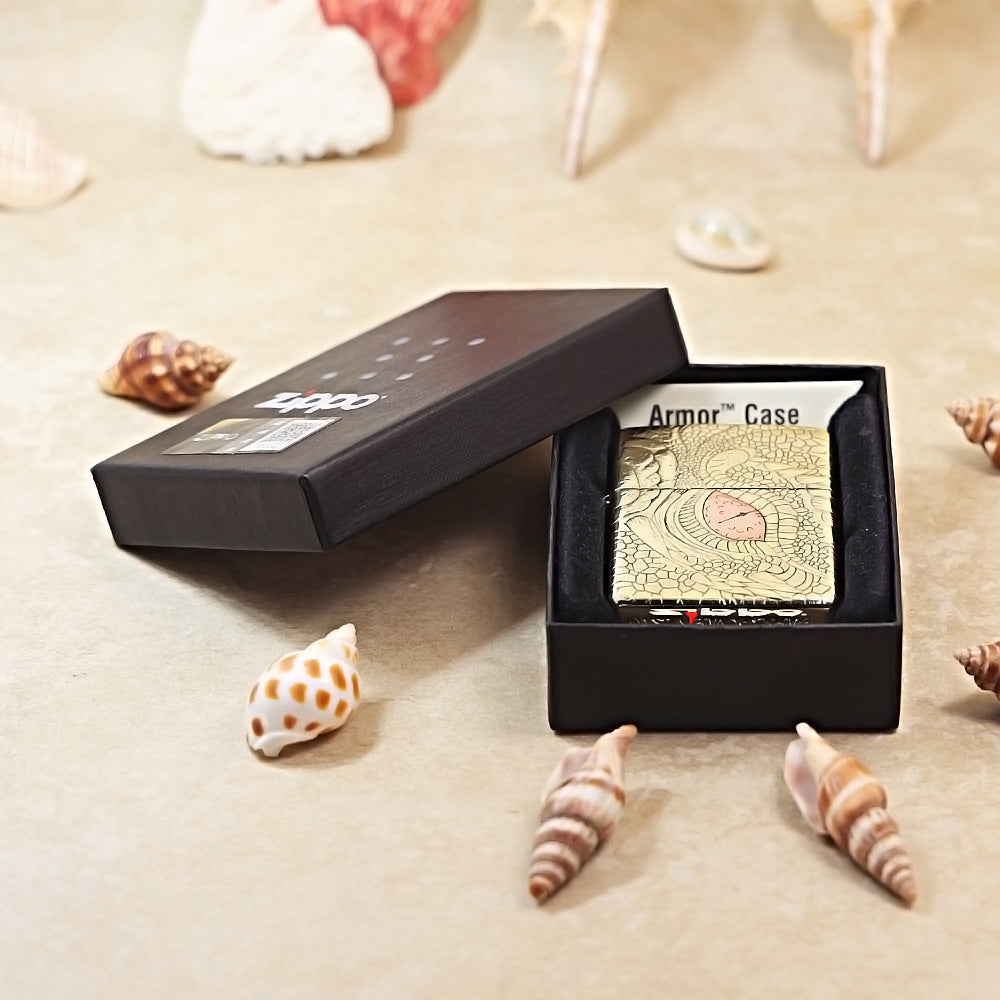 Zippo Heavy-duty Premium Shine Bronze 'Dragon Eye' - CC43