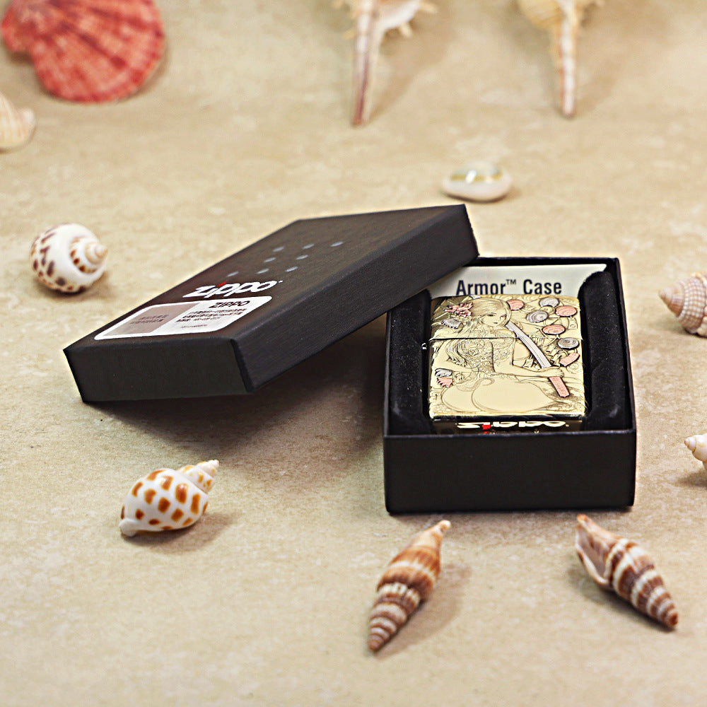 Zippo Armor High Polish Brass 'Katana Ronin' - CC04