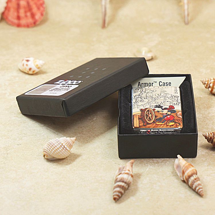 Zippo Armor Silver-Plated Embossed & Painted Classic Mickey 162-DS06