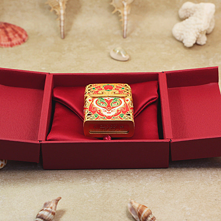Zippo Heavy Relief Red WuKong Case - CM45