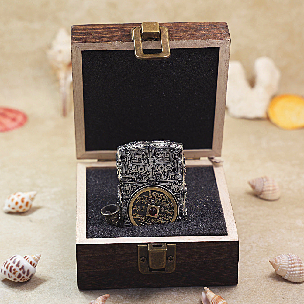 Zippo Solid 3d-embossed Argent Mountain Ghost Charm Coin Case - CM44