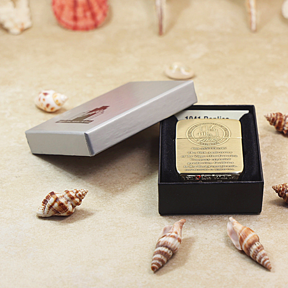 Zippo High Polish Brass 40th Anniversary - CC93