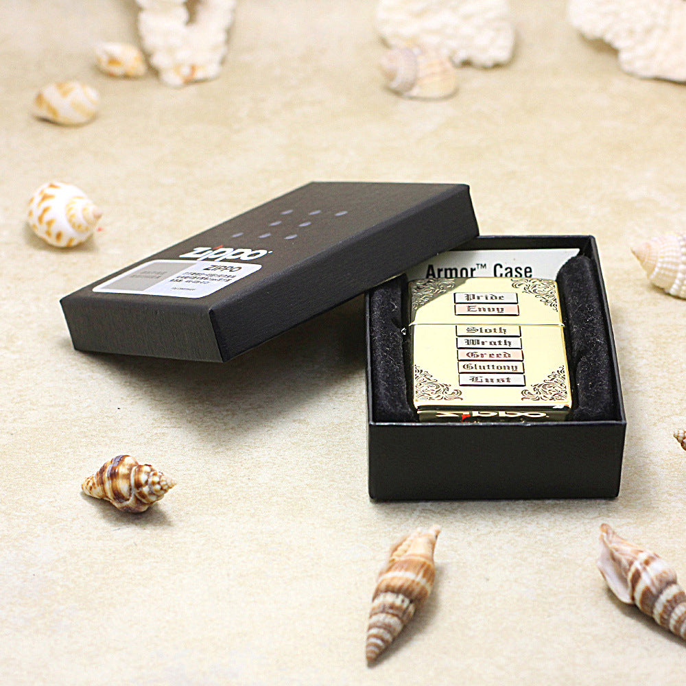 Zippo High Polish Brass Seven Deadly Sins - CC96