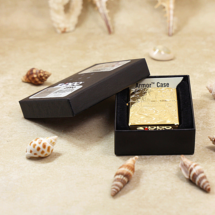 Zippo Limited Edition Gold Plate Double-Sided Arabesque - JP47