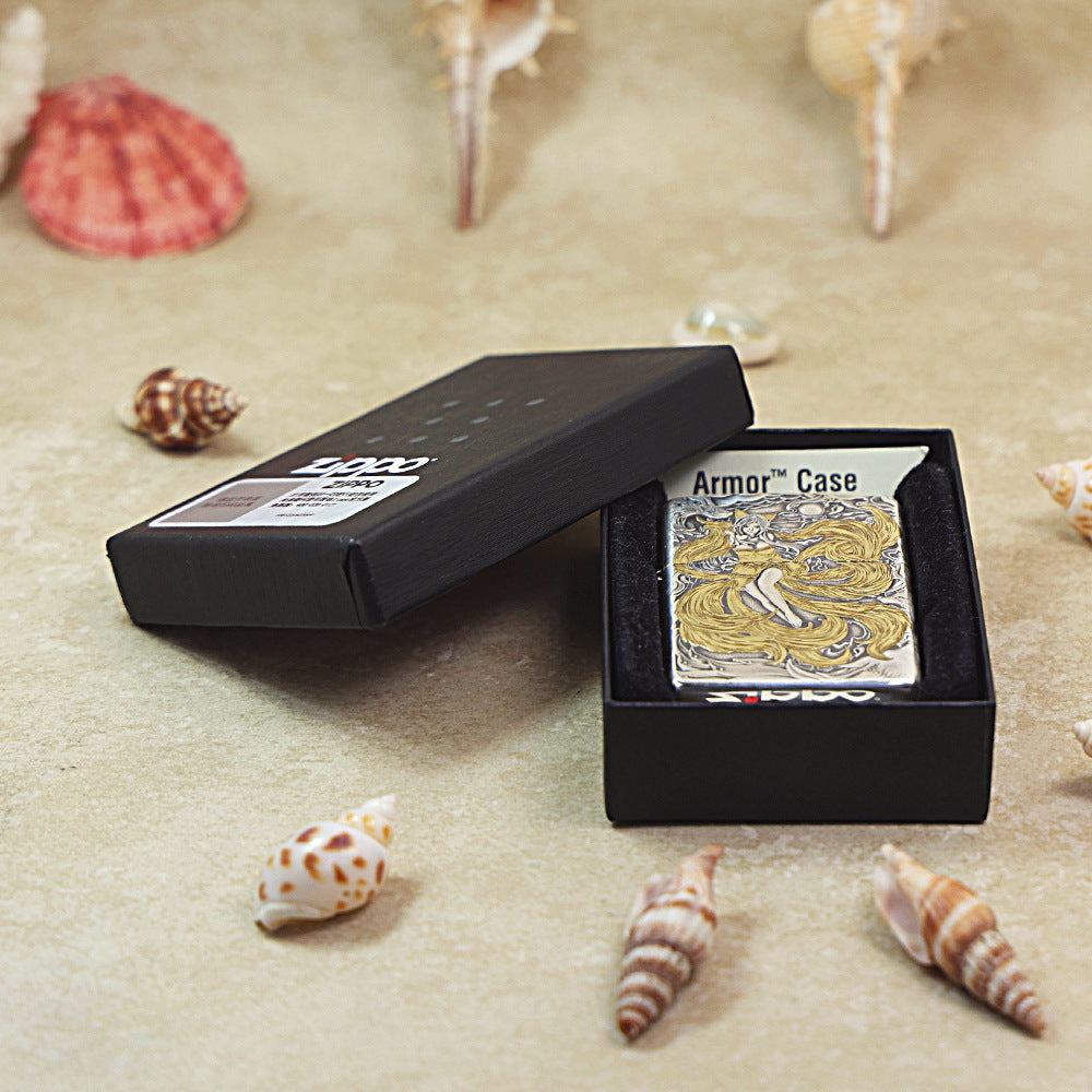 Zippo 'Nine-Tailed Fox Spirit' Intricate Carve Two-Finish - DS119