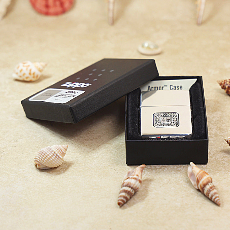 Zippo Silver-Plated 'Dragon and Phoenix Bring Prosperity' - DS139