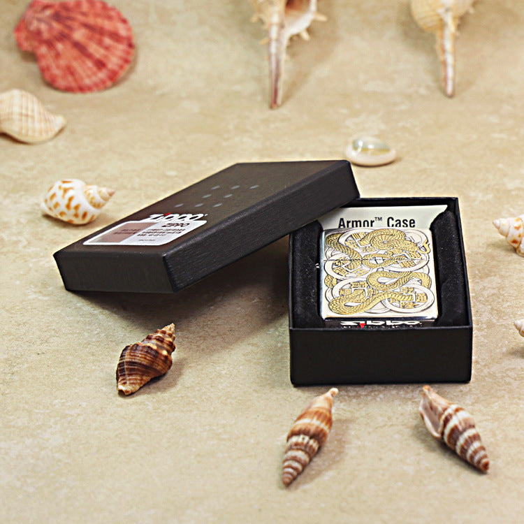 Zippo Two-Finish 'Five Coins & Spirit Serpent' - 168-DS88