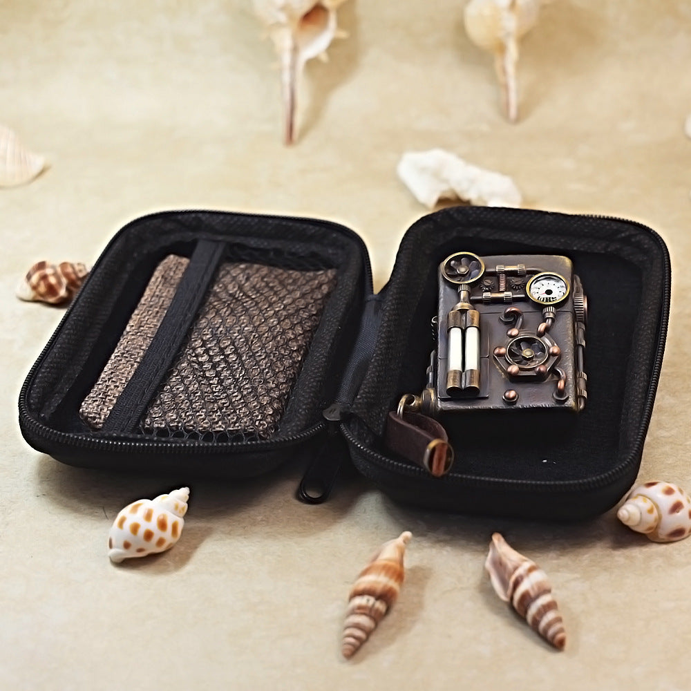 Zippo Antique Brass Steampunk Industrial Gauge - DS176