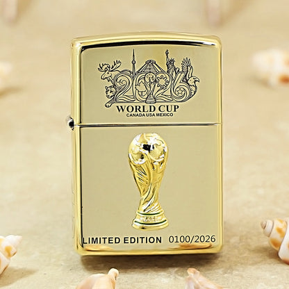 Zippo World Cup 2026 Limited Edition Brass Lighter - 254BWC