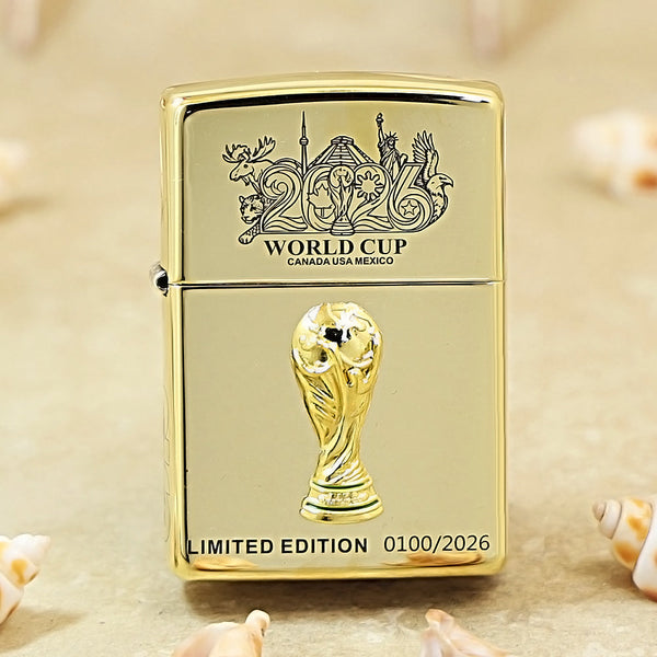 Zippo World Cup 2026 Limited Edition Brass Lighter - 254BWC