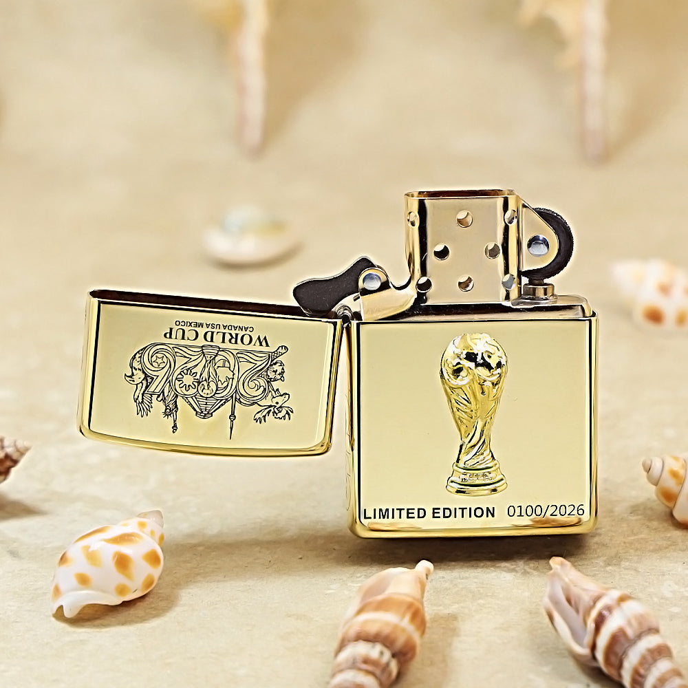Zippo World Cup 2026 Limited Edition Brass Lighter - 254BWC