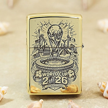 Zippo World Cup 2026 Limited Edition Brass Lighter - 254BWC