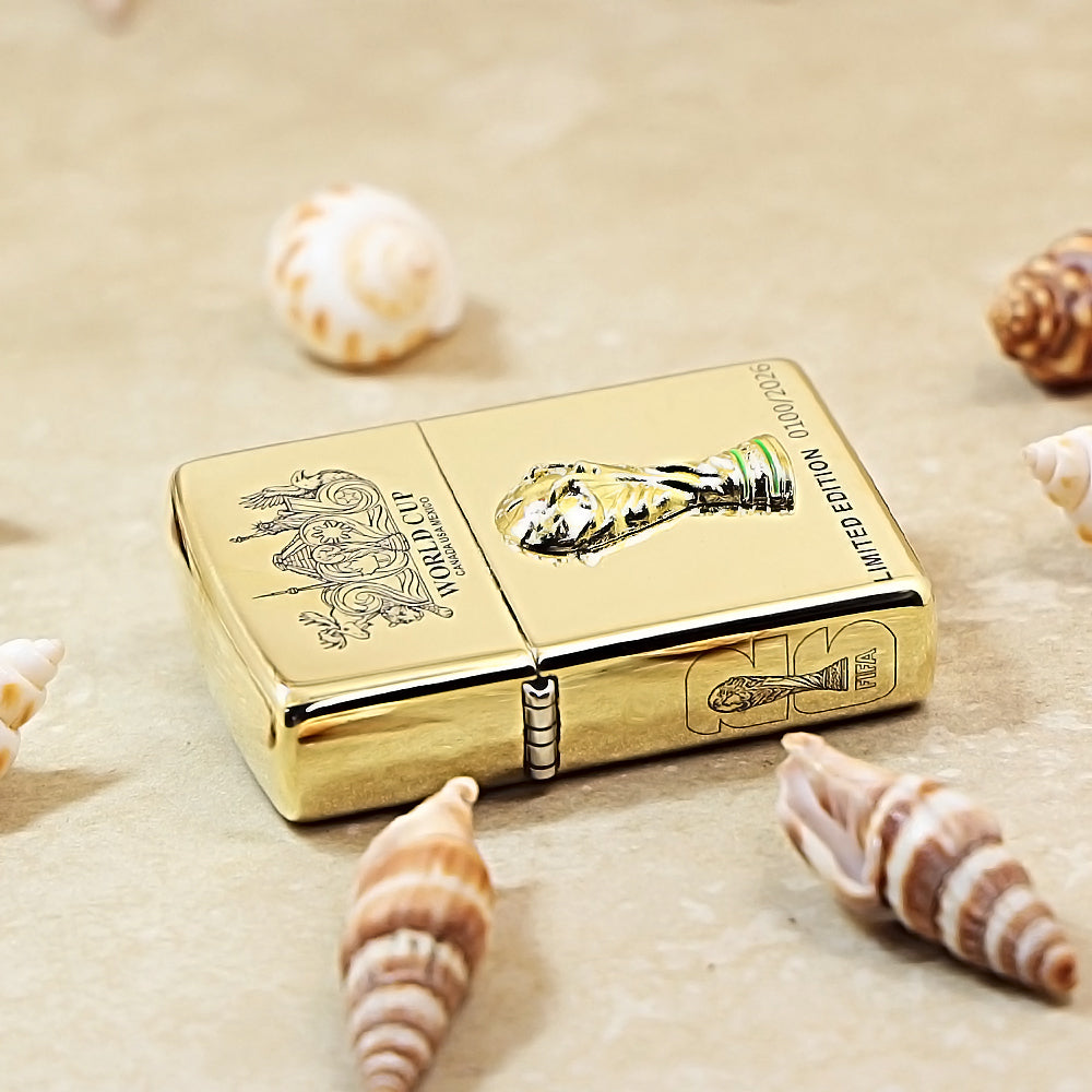 Zippo World Cup 2026 Limited Edition Brass Lighter - 254BWC