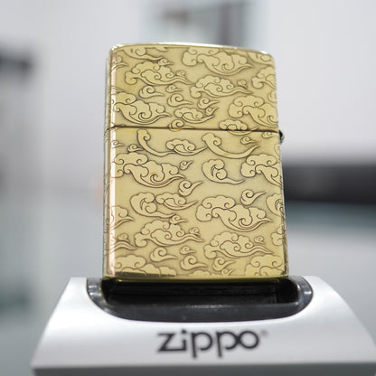 Zippo Engraved Dragon Solid Brass Armor Deep Carved 5-Sided -CC165