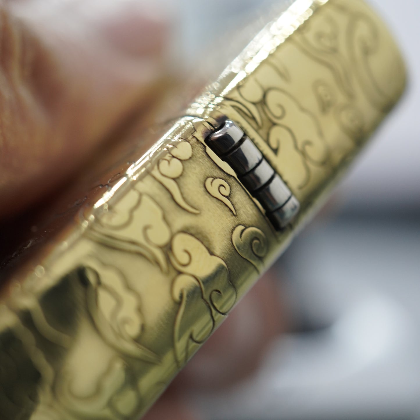 Zippo Engraved Dragon Solid Brass Armor Deep Carved 5-Sided -CC165