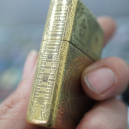 Zippo Armor Antique Brass Nine Palaces Eight Trigrams - CC100