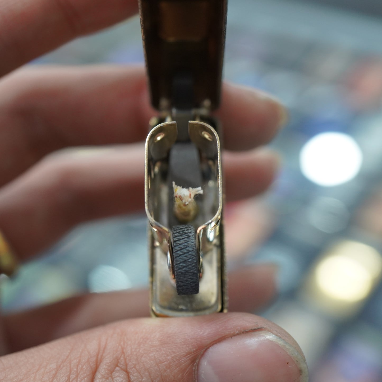 Zippo Armor Antique Brass Nine Palaces Eight Trigrams - CC100