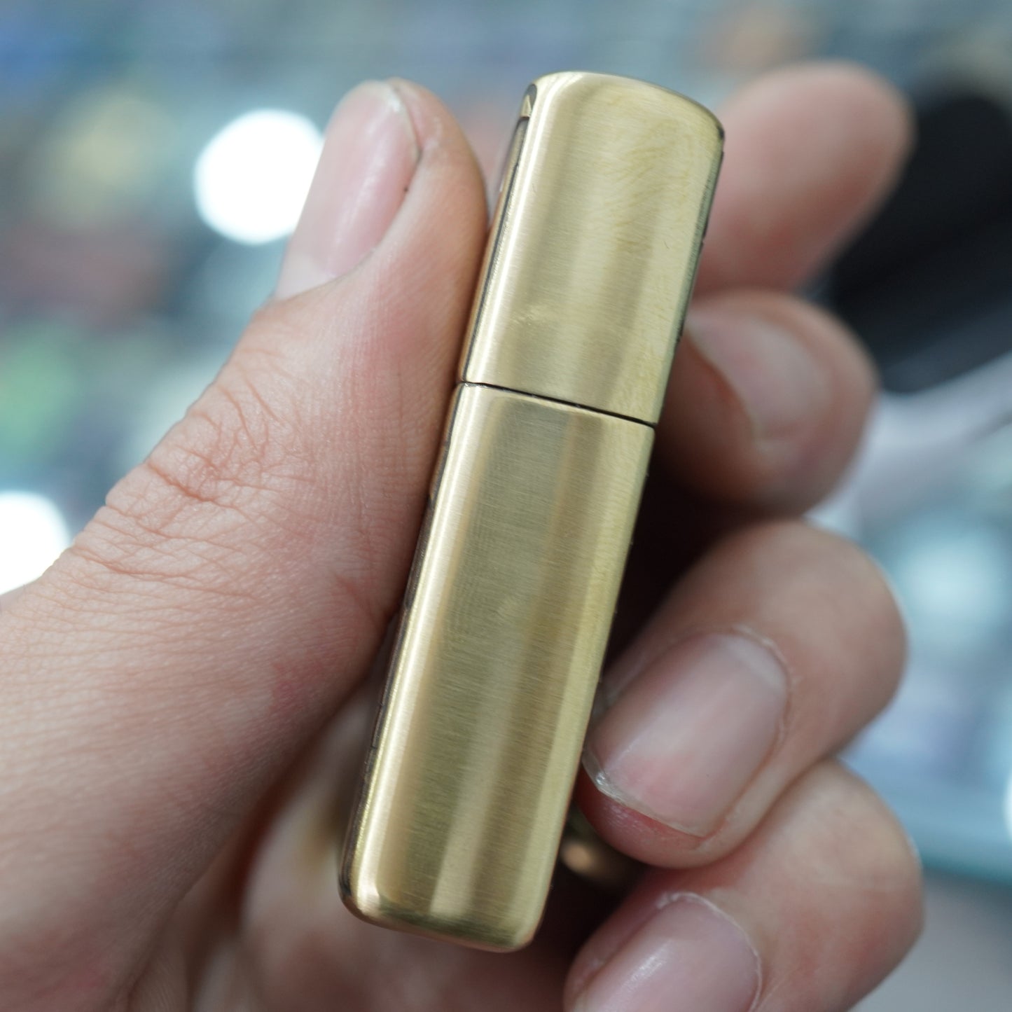 Zippo Antique Brass Deep Carved Honeycomb Half Skull - CC155