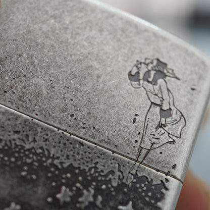 Zippo Antique Silver Lady in the Wind - DS154