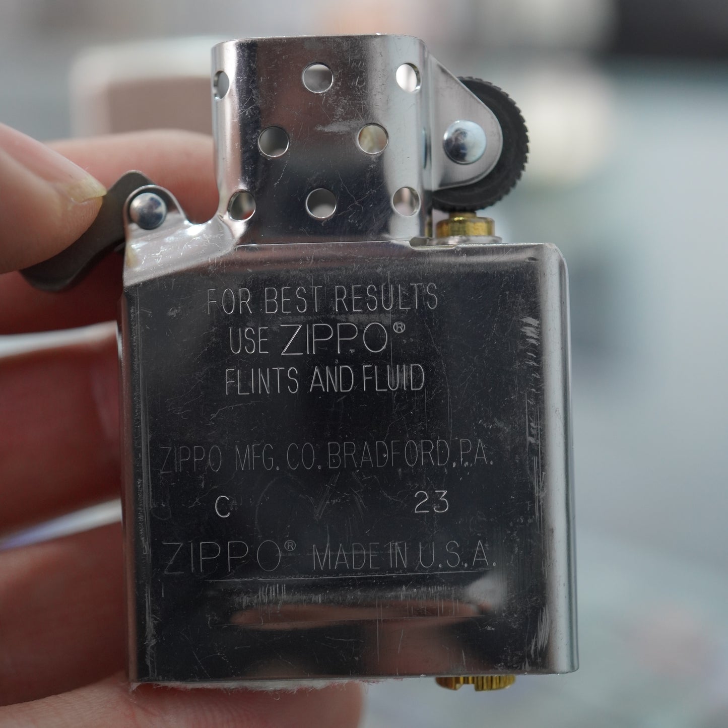 Zippo Antique Silver Lady in the Wind - DS154