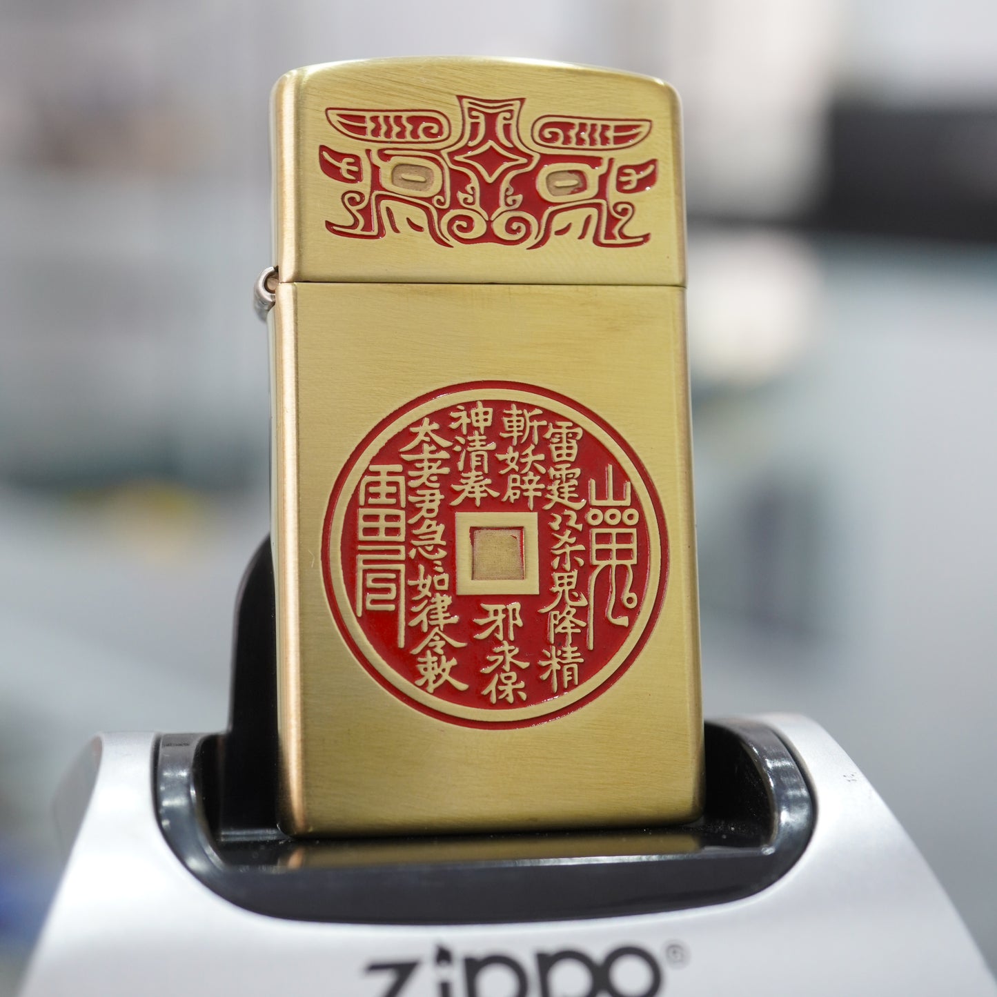 Zippo Mountain Ghost Flower Coin Slim Case - CC79