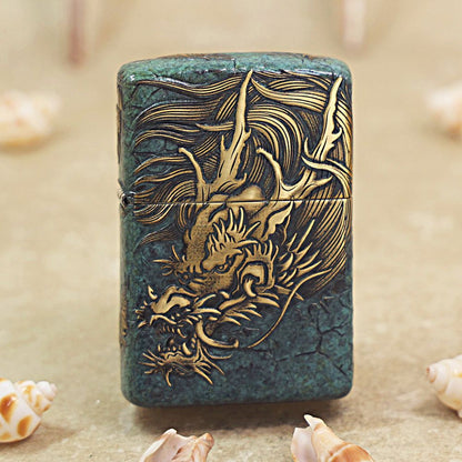 Zippo Armor Canglong Chushan Relief 205-DS349