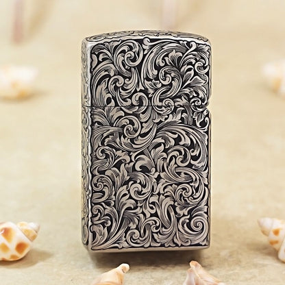 Zippo Slim Two-Tone Arabesque Engraved DS353