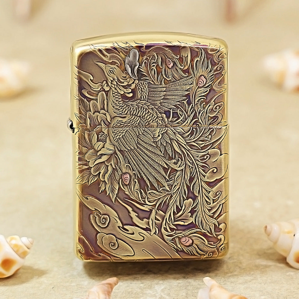 Zippo Armor Phoenix Emblem Relief Carving 168-DS401