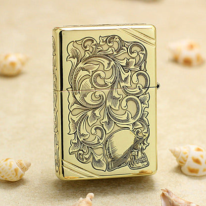 Zippo Gold-Plated Fairy & Scrollwork DS392