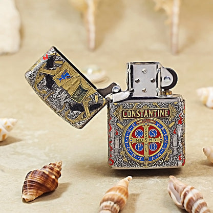 Zippo Constantine  Armor Brass Lighter 162-DS288