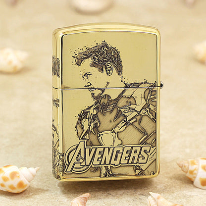 Zippo Exquisitely Deep-Engraved Iron Man & Avengers 168-DS464