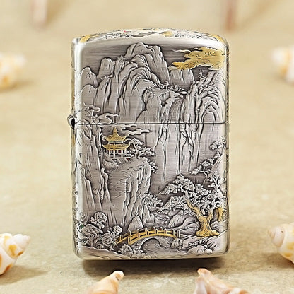 Zippo Dual-Tone Handcrafted Landscape Masterpiece 162-DS245