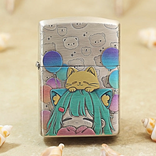 Zippo Miku Sleepy Cat 162-DS232