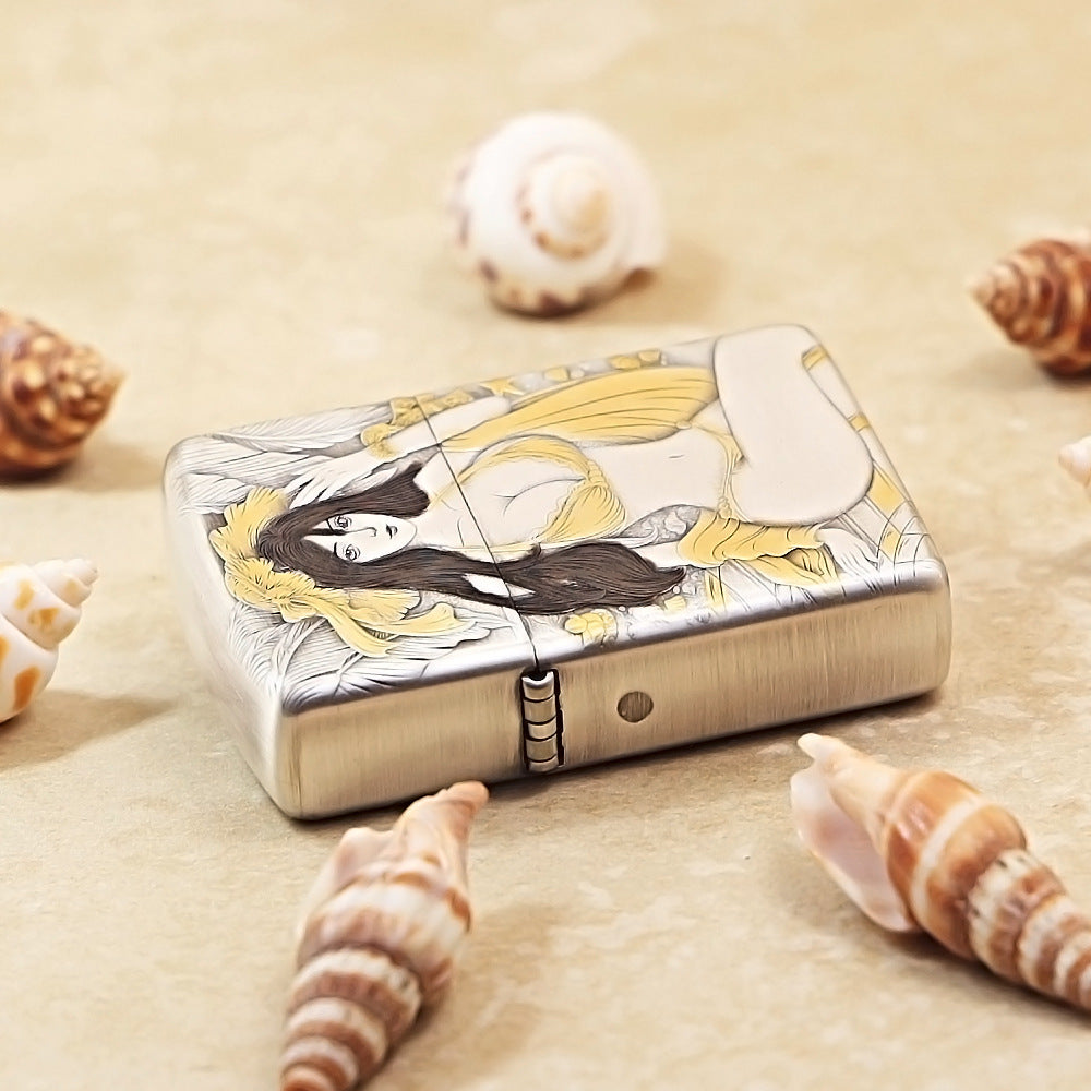Zippo Engraved Beach Beauty Design DS190