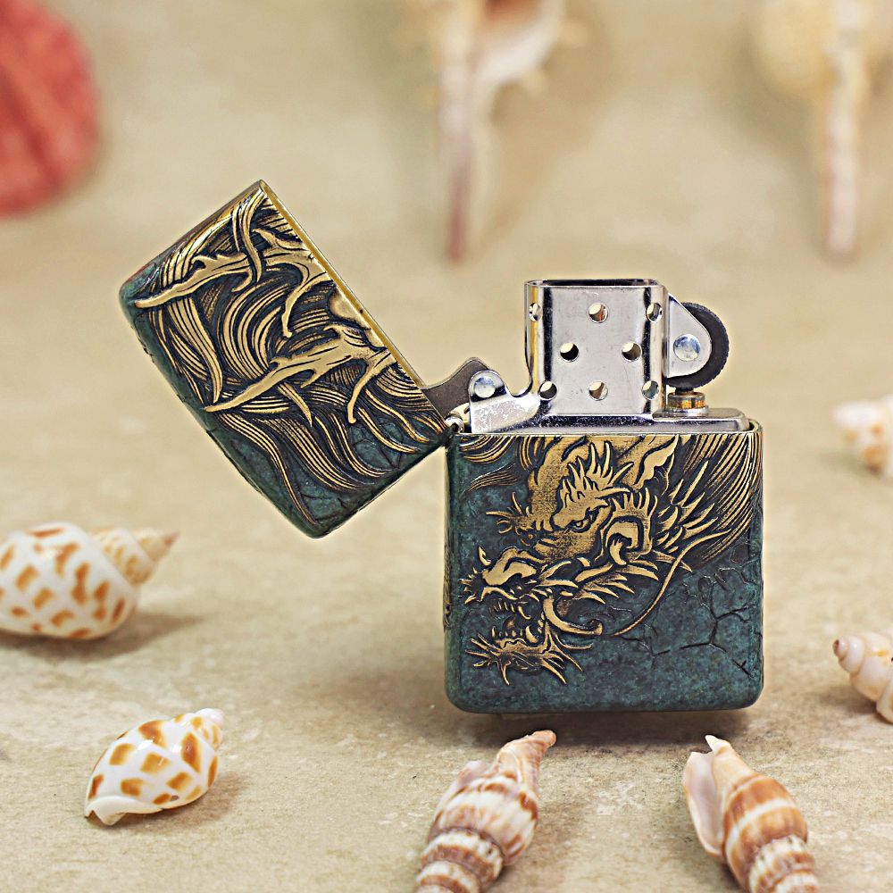 Zippo Armor Canglong Chushan Relief 205-DS349