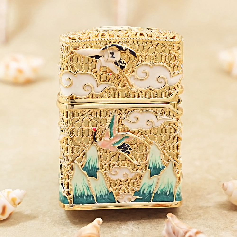 Zippo Gold-Plated Exquisite 'Deer of Luck' 205-DS368